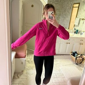 Vineyard Vibes Pink Pullover Half Zip